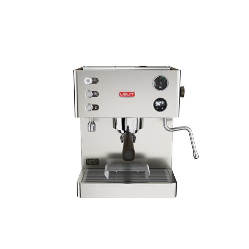 Lelit Elizabeth PL92T Prosumer-Kaffeemaschine mit Dualboiler, LCC Display zur Parametersteuerung, 2200, Edelstahl, 2.5 liters, Silber von Lelit