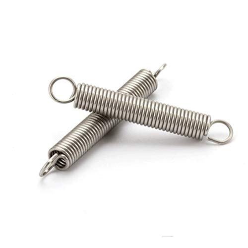 Lchg-ui Spannfedern Industrie 10pcs / Lot, 0.3mm 0.3mm x 2mm x L Edelstahl Zugfeder, Zugfeder, Außendurchmesser 2mm, Länge 10-50mm, Hochwertiger Frühling (Length : 20mm) von Leloo