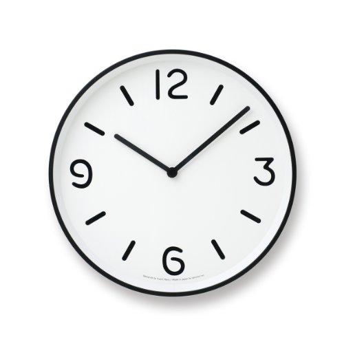 Lemnos Wanduhr Mono Clock/Designer Wanduhr ohne Tickgeräusche aus Japan/Wanduhr modern mit schleichender Sekunde/Küchenuhr, Uhr Wohnzimmer/Clock von Lemnos