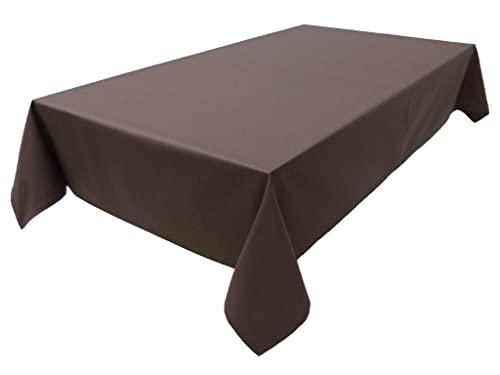 Hochwertige Tischdecke Tischwäsche aus 100% Baumwolle Kollektion Konzept, Farbe & Größe wählbar (Tischdecke - 120x160cm, Chocolat) von Lemos Home
