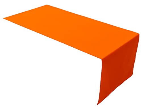 Lemos Home Hochwertiger Tischläufer Tischwäsche aus 100% Baumwolle Kollektion Konzept, Farbe & Größe wählbar (Tischläufer - 30x100cm, Orange) von Lemos Home