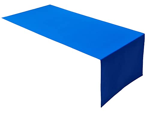 Lemos Home Hochwertiger Tischläufer Tischwäsche aus 100% Baumwolle Kollektion Konzept, Farbe & Größe wählbar (Tischläufer - 30x100cm, Royalblau) von Lemos Home