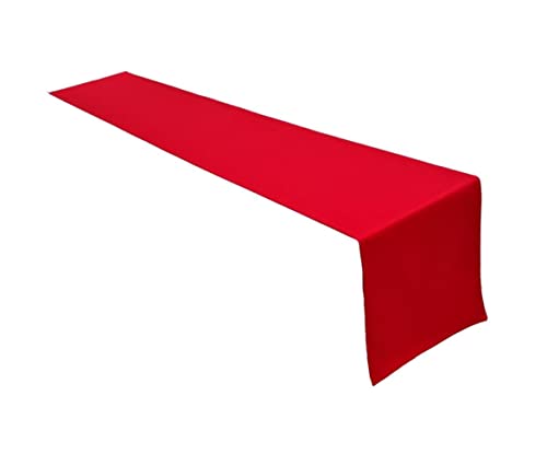 Lemos Home Hochwertiger Tischläufer Tischwäsche aus 100% Baumwolle Kollektion Konzept, Farbe & Größe wählbar (Tischläufer - 40x200cm, Rot) von Lemos Home