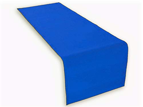 Hochwertiger Tischläufer aus Baumwolle. Tischtuch, Tischdecke. Große Auswahl an Farben. (Blau) von Lemos Home