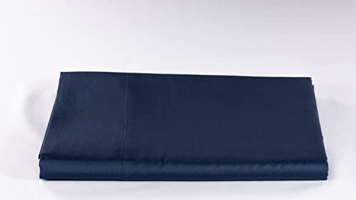 LENZUOLISSIMI - Bettlaken für Einzelbett, Satin, Baumwolle, Fadenzahl 300, 180 x 290 cm, hergestellt in Italien, Marineblau von Lenzuolissimi