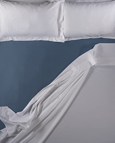 LENZUOLISSIMI - Bettwäsche aus Satin-Baumwolle, Fadenzahl 300, für Doppelbett, 160 x 200 cm, Zuckerpapier von Lenzuolissimi