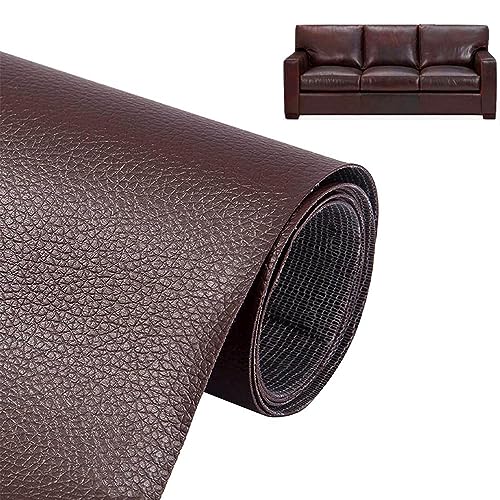 Leder Reparatur Band Patch, 60 x 137cm Kunstleder Selbstklebend, PU Lederflicken Selbstklebend DIY, für Sofas, Autositze, Möbel Leder Reparatur und Renovierung von Lepidi