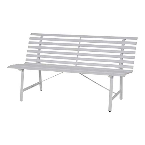 Parkbank weiβ 150cm von Lesli Living