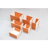 Boxo Orange - Stapelbare Kallax Aufbewahrungskisten. Spielzeugkisten Aus Holz von LetsGoChopShop