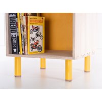 Bunte Möbelfüße, 4Er Set Mid Century Stahlrohr Füße. Ikea Ersatz/Tv-Ständer 10cm - Chop Shop Gelb von LetsGoChopShop