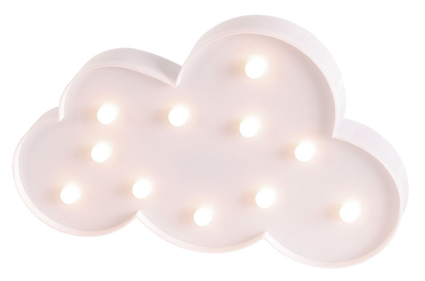 Levandeo® LED Dekoobjekt, LED Wolke 29x18cm Weiß Lampe Leuchtbild Kinderzimmer Licht von Levandeo®