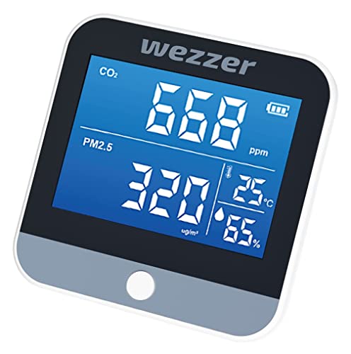 Levenhuk Wezzer Air PRO DM30 Kompakter Multifunktions-Luftqualitätsmonitor – CO₂-Messgerät, Feinpartikelanalysator, Thermometer, Hygrometer von Levenhuk