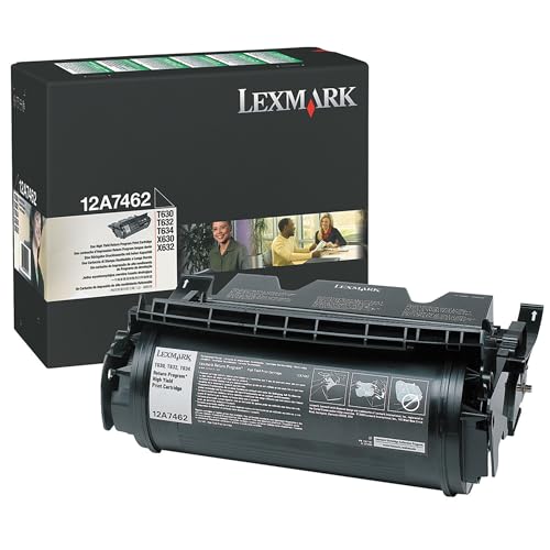 Lexmark 12A7462 T63X Tonerkartusche 21.000 Seiten Rückgabe, schwarz von Lexmark