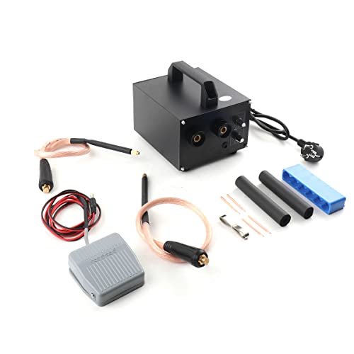 Lfhelper Punktschweißgerät CX4500 Punktschweißmaschine Set Mikrocomputer Mini-Schweißgerät 6700W Mini Spot Welder mit Fuß Pedal 20ms-1s Zeitverstellbar 220V 50HZ für 0,25 mm vernickelte Stahlplatte von Lfhelper