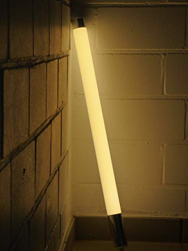 Lichtidee Led Leuchtstab matt Softton warmweiss Dekostab GL mit weißem Kabel und Schalter 60cm IP20 230 Volt von Lichtidee