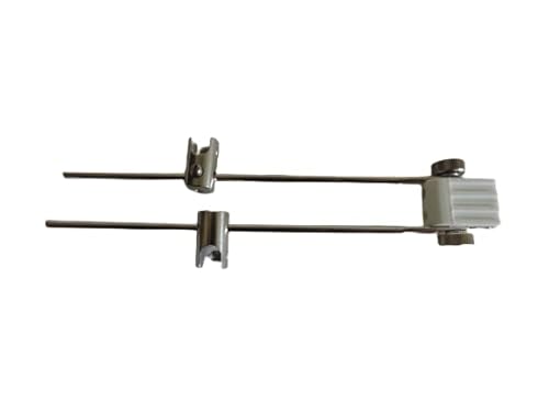 Lichtidee 1 x Stabspot Lampenhalter für Seilsystem 125mm weiß12 Volt Led oder Halogen Seilspots Seilsystem von Lichtidee