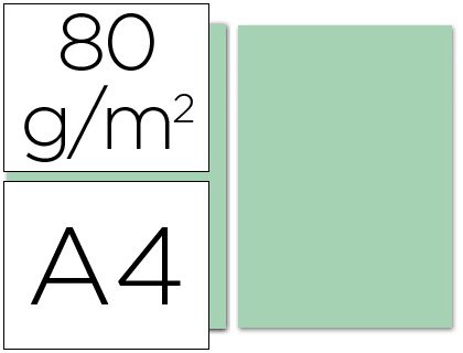 Einfarbig Papier DIN A4 – Hellgrün von Liderpapel