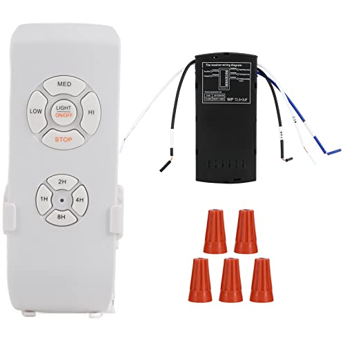 Decken Ventilator Fernbedienung Kit 220V Universal 3-Gang-Lüfter-Controller Empfänger mit Timer für Decken Leuchte Lüfter von LiebeWH