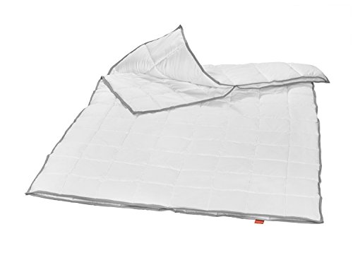 liebling 4-Jahreszeiten Steppbett Kassettendecke Bettdecke mit Top Cool Gewebe 135 x 200 cm, weiß von liebling
