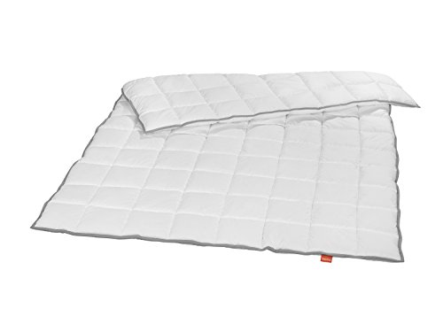 liebling sommerleichtes Steppbett Kassettendecke Bettdecke mit Top Cool Gewebe 155 x 220 cm, weiß von liebling