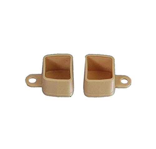 Liedeco U-Schienenendkappe Endstück U-Storelauf Schiene | beige | 2 Stück von Liedeco