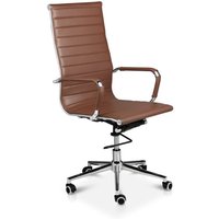 Bürostuhl Brisbane Cognac PU-Leder von Lifa Living