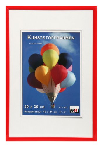 *** New Lifestyle Kunststoff Bilderrahmen ***: Farbe: Rot | Format: 40x50 von LifeStyled