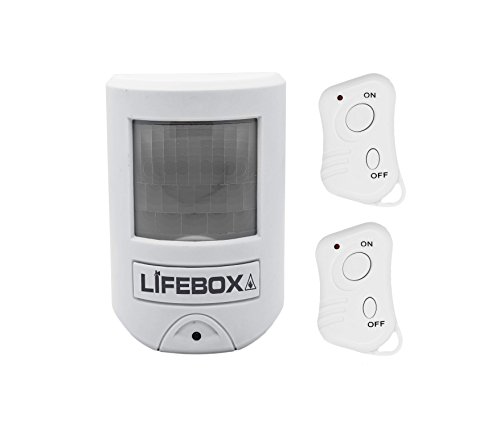 LifeBOX alarme13 Mini Alarm mit Bewegungserkennung mit 2 Fernbedienungen von Lifebox