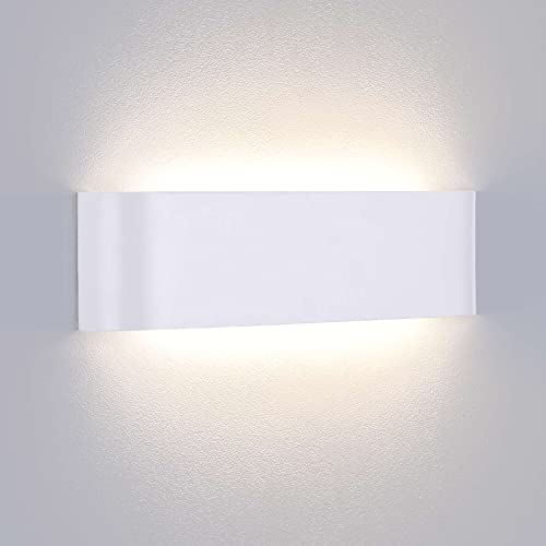 Lightess 16W Wandleuchte Innen Weiß LED Wandlampe Modern Up Down Licht Wandbeleuchtung Neutralweiß Flurlampe Wand Treppenhuas Beleuchtung IP44 für Wohnzimmer Schlafzimmer Flur usw von Lightess