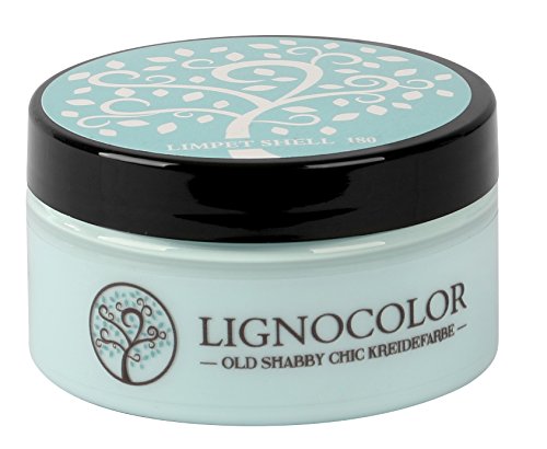 Lignocolor 100ml Kreidefarbe (Limpet Shell) Shabby Chic Lack Landhaus Stil Vintage Look Chalky finish von Lignocolor