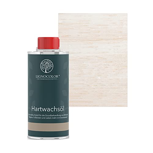 Lignocolor Hartwachsöl Holzöl für den Innenbereich (250 ml, Weiss) von Lignocolor