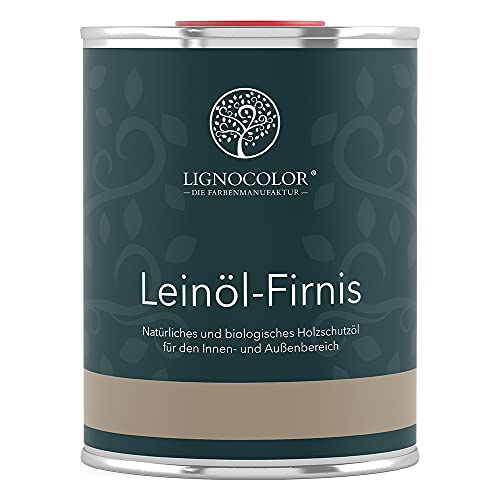 Lignocolor Leinölfirnis | Holzöl für den Innen- und Außenbereich | natürlicher Holzschutz (1L, Natur) von Lignocolor