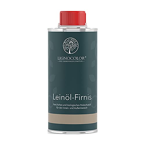 Lignocolor Leinölfirnis | Holzöl für den Innen- und Außenbereich | natürlicher Holzschutz (250ml, Natur) von Lignocolor