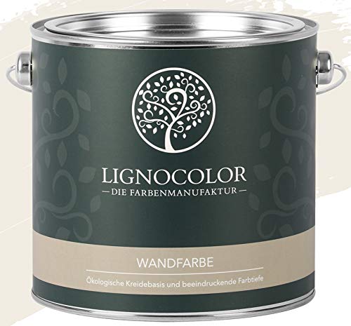 Lignocolor Wandfarbe Innenfarbe Deckenfarbe edelmatt 2,5 L (Manhattan) von Lignocolor