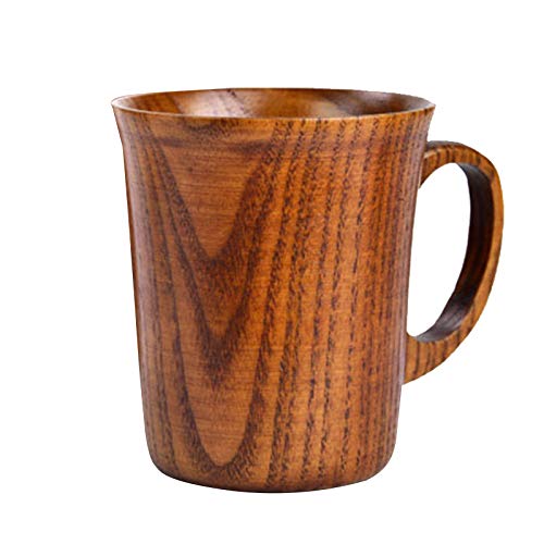 Lijun Jujube Tasse Holzkaffee Bierkrüge Holz Tasse Handgemachte Teetasse mit Griff von Lijun