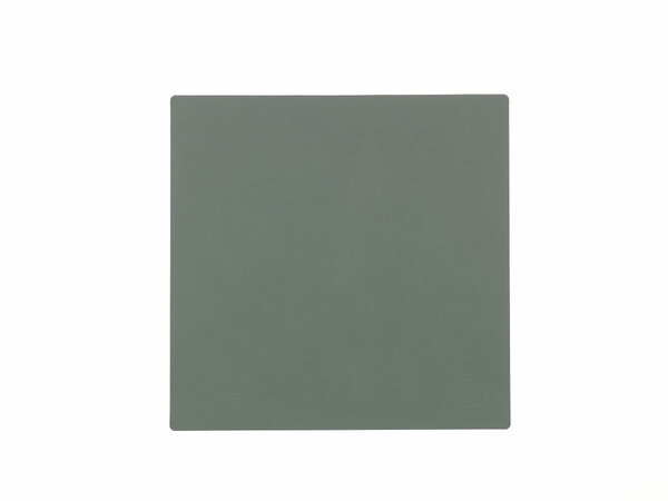 LindDNA rechteckiger Glasuntersetzer - Glass Mat Square - aus recyceltem Leder - 10x10cm von LindDNA