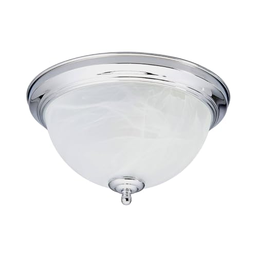 Lindby Deckenlampe 'Corvin' (Modern) in Chrom aus Metall u.a. für Badezimmer (1 flammig, E27) - Bad Deckenleuchte, Lampe, Badezimmerleuchte von Lindby