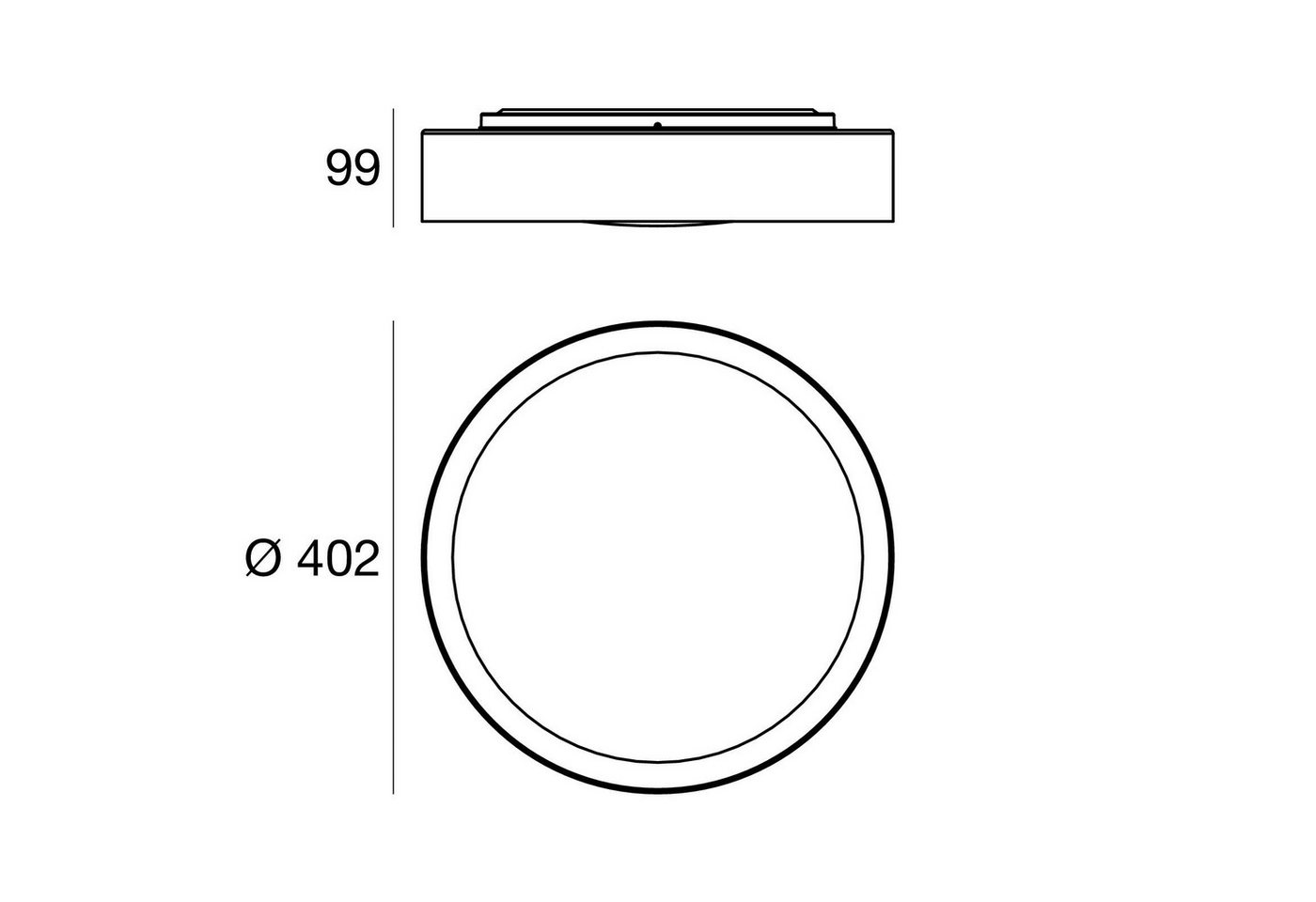 Linea Light Deckenleuchten Deckenleuchte Crew2 D500 24W Ip44 Ne Rag-B Co Ra von Linea Light