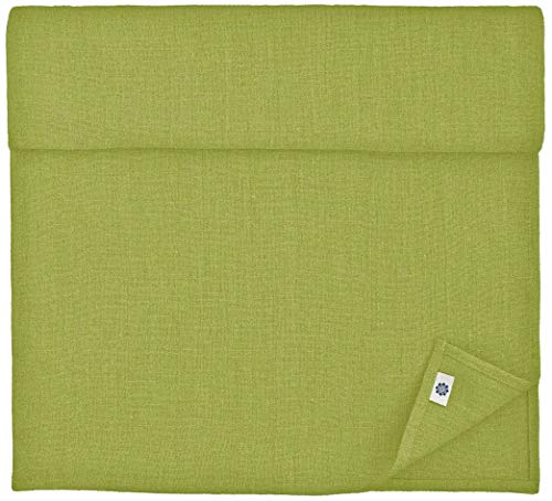 Linen & Cotton Tischläufer Stoff Tischband Tischdeko Hygge 100% Leinen, Grün (40 x 270 cm) Rechteckig Läufer Tisch Esstisch Deko für Home Küche Abendessen Brunch Weihnachten von Linen & Cotton