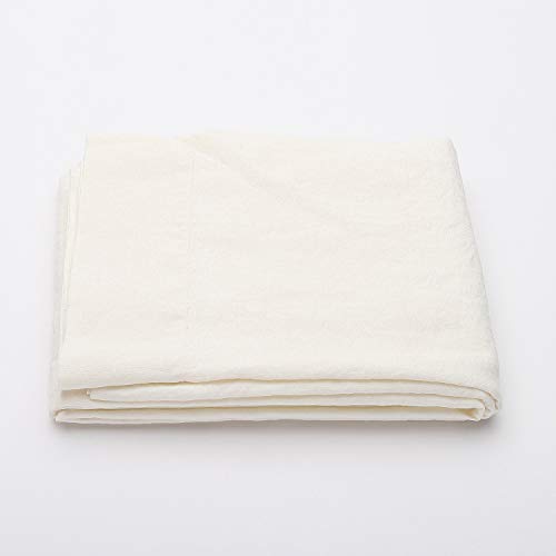 LinenMe Leinen Bettwäsche Weiß 273x293 cm - Bettlaken ohne Gummizug - Leintuch 100% Leinen, Hergestellt in Litauen von LinenMe