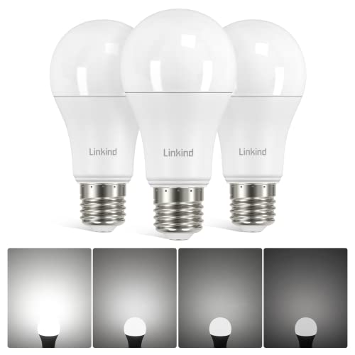 Linkind 13W Dimmbar E27 LED Lampe, 5000 Kelvin Tageslichtweiß Licht, ersetzt 100 Watt, 1521Lm A60 Edison Birne E27 Energiesparlampe mit 220° Abstrahlwinkel, 3 Stück von Linkind