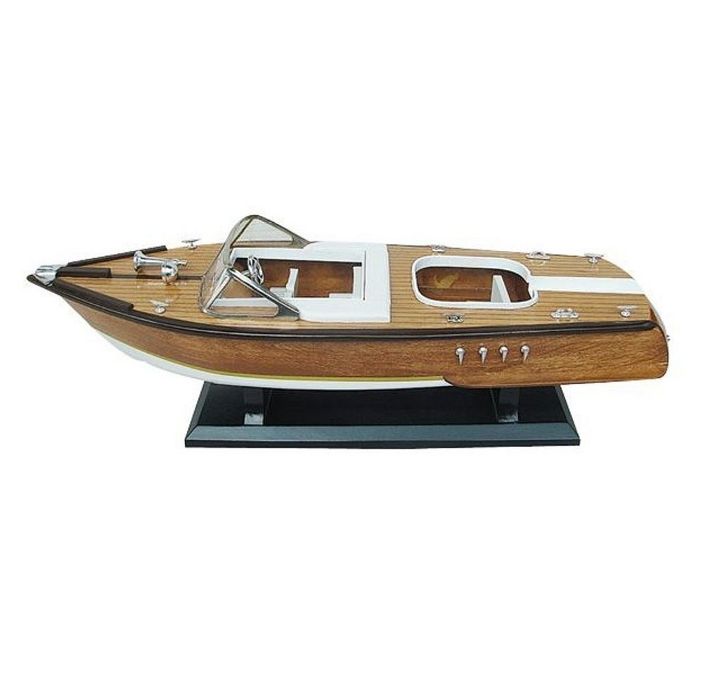 Linoows Dekoobjekt Rennboot Modell, Double Cockpit Boot, Luxuriöses Sportboot, detailgetreue Modelle von Linoows