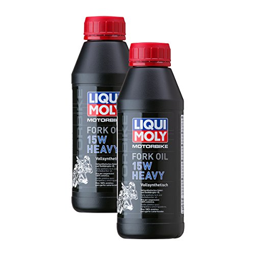 2x LIQUI MOLY 1524 Racing Fork Öl Gabelöl Vollsynthetisch 15 W Heavy 500 ml von Liqui Moly