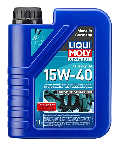 LIQUI MOLY Marine 4T Motor Oil 15W-40 New Generation | 1 L | Boot mineralisches Motoröl | Art.-Nr.: 25089 von Liqui Moly