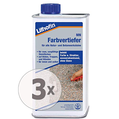 Lithofin MN Farbvertiefer 3 l - macht wasser & schmutzabweisend - lösemittelhaltig von Lithofin