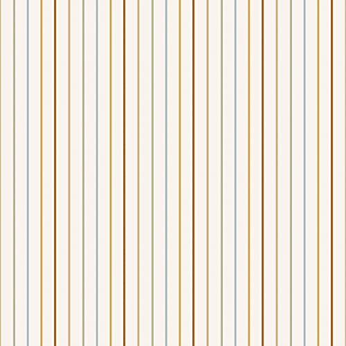 Little Dutch WD110002 Vliestapete - Vintage Sunny Stripes von Little Dutch