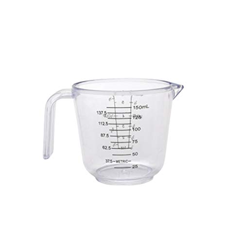 Livecitys 150/300 / 600ml Griff Messbecher Wassermilch Eierwaage Becher Messwerkzeug Für Die Küche Transparent 300 ml von Livecitys