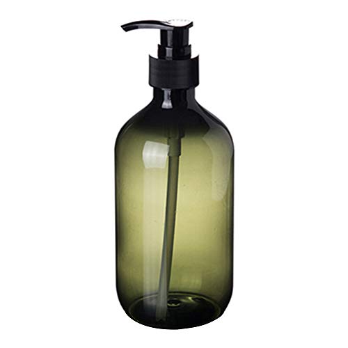 Livecitys 300/500 ml nachfüllbare Spender-Flasche für Lotion, Shampoo, Duschgel, Spender, leer, Pumpflasche, grün, 300 ml von Livecitys