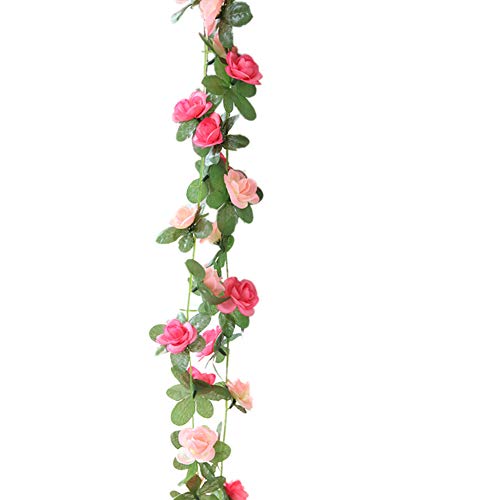 Livecitys Künstliche Blume, 1 Stück künstliche Blume, Girlande, Garten, DIY, Party, Zuhause, Büro, Hochzeit, Dekoration, Rosa von Livecitys