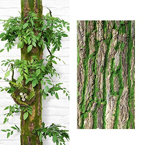 Livecitys Simulation Künstliche Rinde, Grüne Pflanze Baumrinde Balkon Wanddekoration Gartenmöbel Büro Ornament 30 * 50 cm von Livecitys